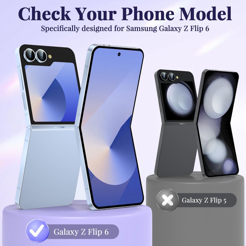 MIUOLV 2 Pack for Samsung Galaxy Z Flip 6 Screen Protector Easy to Install, Hydrogel Film Touch Sensitive HD Screen Protector for Galaxy Z Flip 6, Soft EPU Film Full Covered, Scratch Recovery - Image 2
