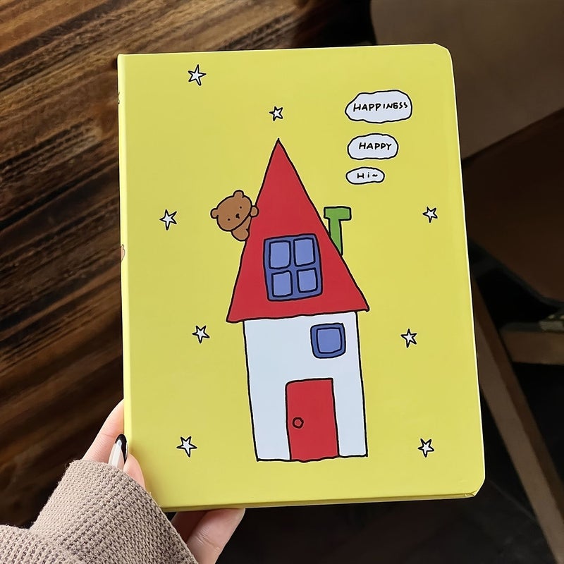 Ins Style Bear House Illustration Notebook Japanese Korean High Value Hardcover Blank for Girls - Image 3