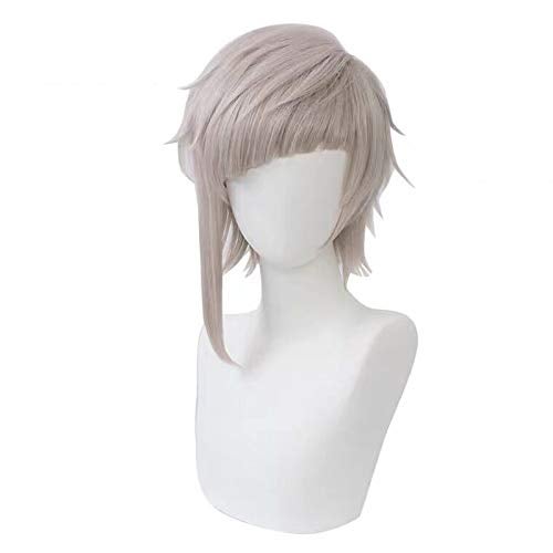 PWEINCY Atsushi Nakajima Cosplay Wig Men Halloween Costume Party Anime Wigs with Bangs