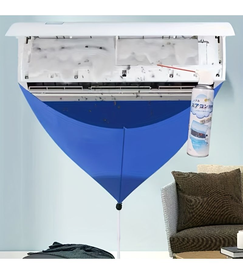 3pcs Air Conditioner Cleaning Kit Blue With Reusable Drain Hose And Drainage AC Maintenance Tools For Home Office DIY Drain Unclogging System Compatible With Window Portable Central AC Units - Image 3