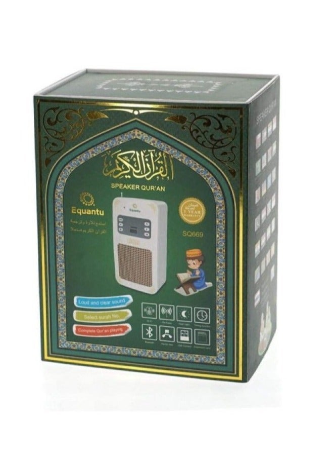 SQ-669 Smart Quran Speaker Wall Plug – 16 Reciters, 16 Translations, Bluetooth/USB/Remote/App Control, 8GB Storage - Image 4