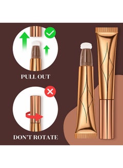Reddhoon Contour Beauty Wand, Liquid Face Concealer Contouring Highlighter Blusher Stick With Cushion Applicator, Long Lasting Smooth Natural Matte Finish, Lightweight Blendable Super Silky Cream Contour Stick (3Pcs(01#Contour+03# Blush+05#Highlighter))  - Image 2