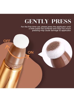 Reddhoon Contour Beauty Wand, Liquid Face Concealer Contouring Highlighter Blusher Stick With Cushion Applicator, Long Lasting Smooth Natural Matte Finish, Lightweight Blendable Super Silky Cream Contour Stick (3Pcs(01#Contour+03# Blush+05#Highlighter))  - Image 4