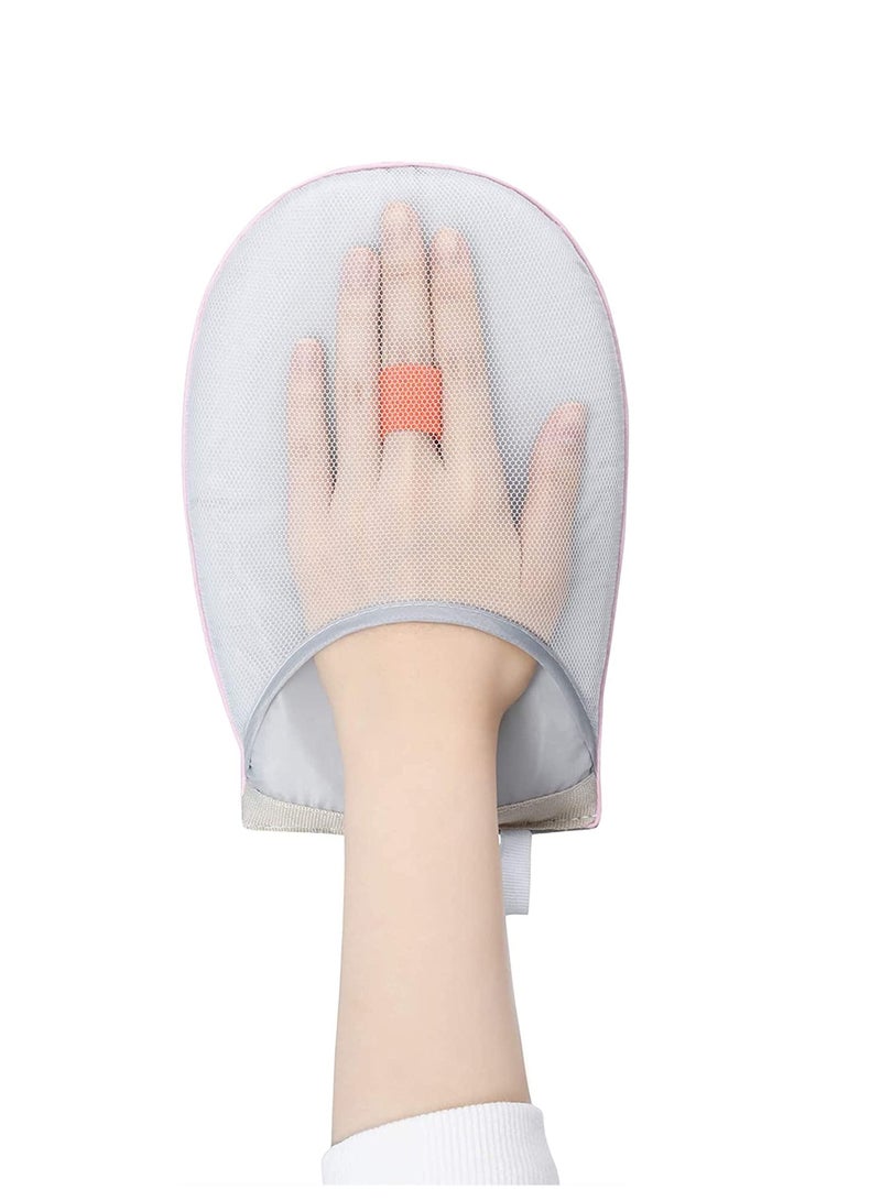 SYOSI Garment Steamer Ironing Glove, Waterproof Anti Steam Mitt with Finger Loop, Complete Care Protective Garment Steaming Mitt, Heat Resistant Gloves for Clothes Steamers - Image 4