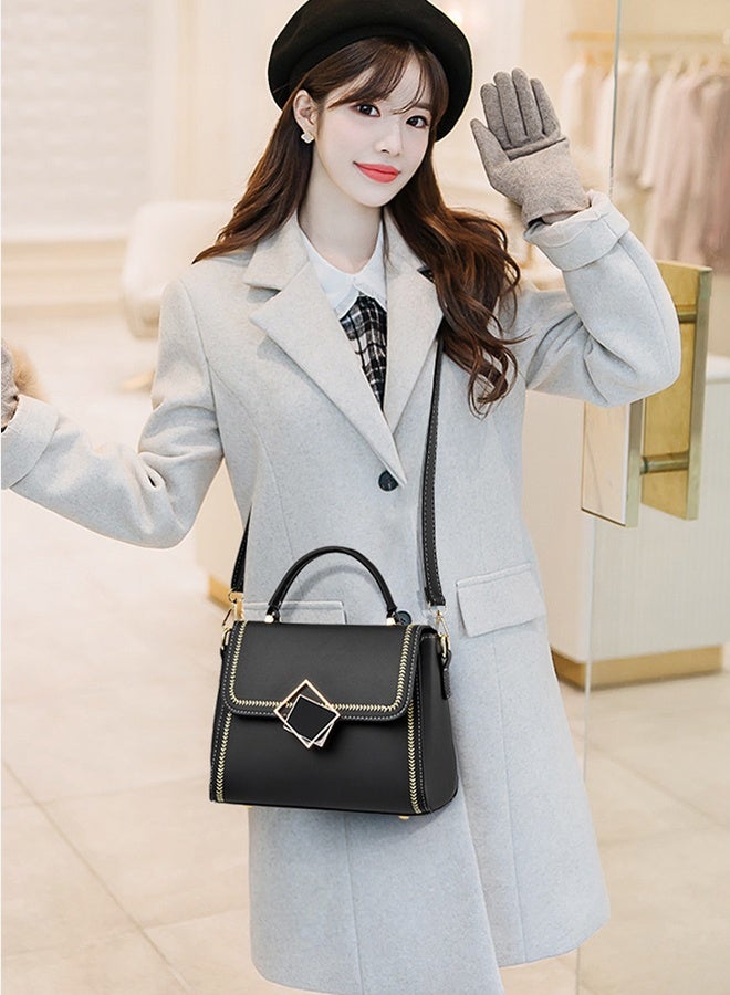 DUNISO Women's Fashion Handbag Faux Leather Crossbody Bag For Women Large Capacity Tote Bags Top Handle Satchel Fashionable Travel Shoulder Bag For Ladies - Image 3