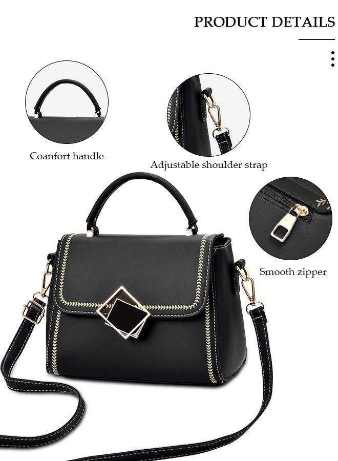 DUNISO Women's Fashion Handbag Faux Leather Crossbody Bag For Women Large Capacity Tote Bags Top Handle Satchel Fashionable Travel Shoulder Bag For Ladies - Image 5