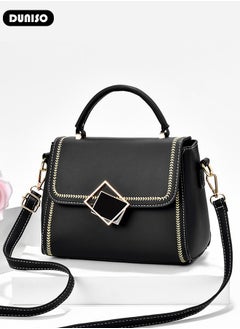 DUNISO Women's Fashion Handbag Faux Leather Crossbody Bag For Women Large Capacity Bow Trim Tote Bags Top Handle Satchel Fashionable Travel Shoulder Bag For Ladies  - Image 5