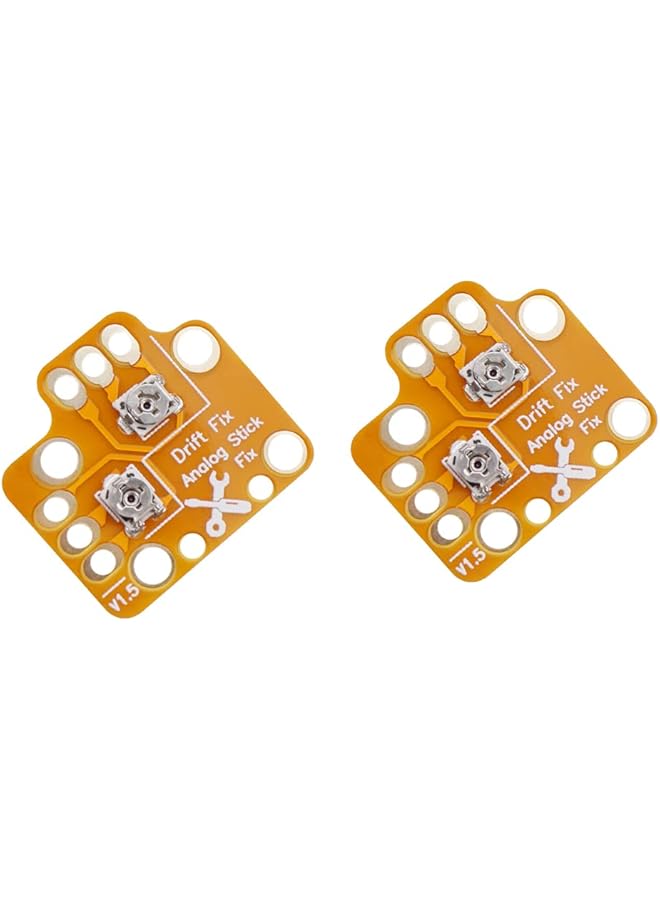 2 × مقبض تعديل عصا التحكم التناظرية Drift Fix Mod ولوحة ضبط مقبض اللعبة ولوحة إصلاح Drift لوحدة تحكم PS4 وPS5 وXbox One وXbox Series XS (برتقالي) - Image 1
