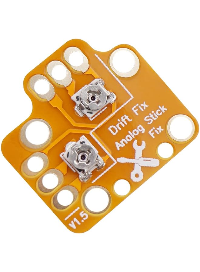 2 × مقبض تعديل عصا التحكم التناظرية Drift Fix Mod ولوحة ضبط مقبض اللعبة ولوحة إصلاح Drift لوحدة تحكم PS4 وPS5 وXbox One وXbox Series XS (برتقالي) - Image 2