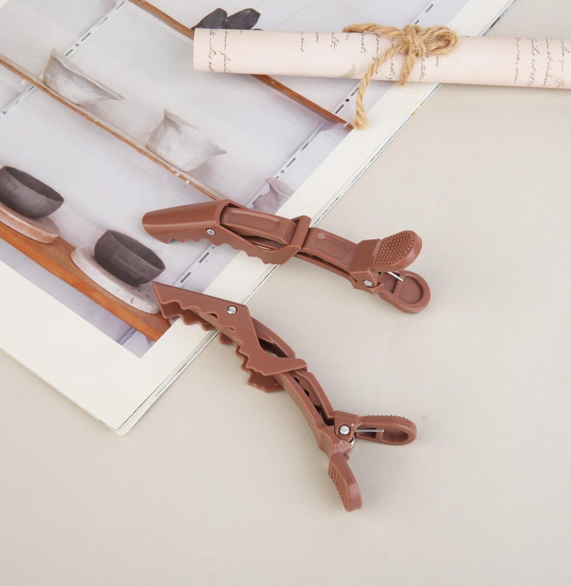 HH&LL Hair Clips for Women â€“ Wide Teeth & Double-Hinged Design â€“ Alligator Styling Sectioning Clips - Image 3