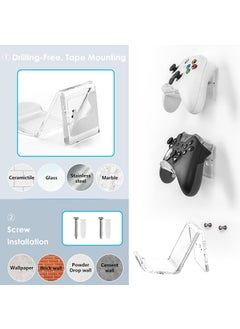 PARIKSHIT SUBLIMATION WITH DEVICE OF PS Parikshit Sublimation acrylric Video Game Console Controller Holder Stand Organizer Finger Game Accessories Wall Mounted Stand Pack of 4  - Image 5