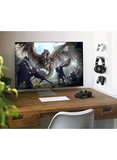 PARIKSHIT SUBLIMATION WITH DEVICE OF PS Parikshit Sublimation acrylric Video Game Console Controller Holder Stand Organizer Finger Game Accessories Wall Mounted Stand Pack of 4  - Image 2