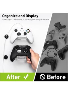 PARIKSHIT SUBLIMATION WITH DEVICE OF PS Parikshit Sublimation acrylric Video Game Console Controller Holder Stand Organizer Finger Game Accessories Wall Mounted Stand Pack of 4  - Image 4