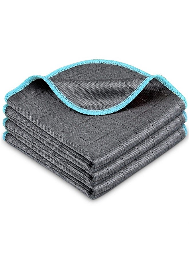 Airlab Carbon Microfiber Cloth for Cleaning Glass Window Polishing Lint Free Streak Free Easy Clean Rag Reusable for Mirror Kitchen Dish Auto Detailing, Pack of 3, 12"x12", 400GSM - Image 1
