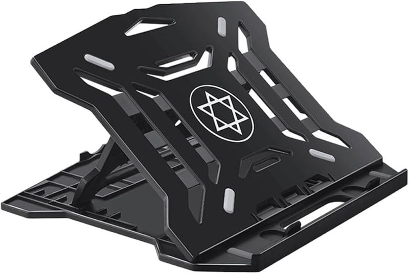 Foldable Laptop Stand Adjustable with Cooling Ventilation Compatible Notebook PC Travel Office - Image 1