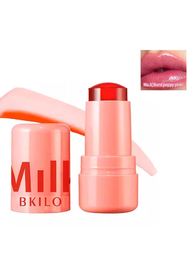 ميلك مسحوق الحليب أحمر الخدود ، ماء التبريد جيلي صبغة الشفاه الخدود ، أحمر الخدود ، أحمر الخدود للخدين ، جيلي أحمر الخدود ، عدم الالتصاق طويل الأمد ، خالي من البارابين # 01 - Image 1