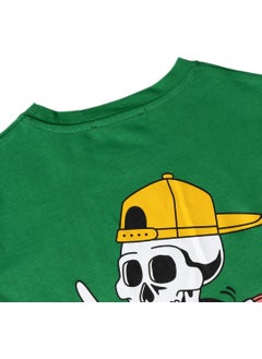 No Fear Salmon Front Printed Crew Neck Short Sleeve Boy's Cotton T-Shirt B500334  - Image 1
