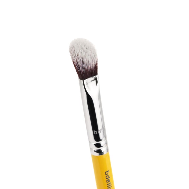 Bdellium Tools Professional Makeup Brush - Studio Series 788V BDHD Phase III Blending/Concealing - With Soft Synthetic Fibers, For Blending & Soften (Yellow, 1pc) - Image 4