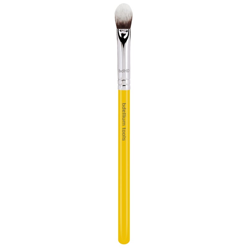 Bdellium Tools Professional Makeup Brush - Studio Series 788V BDHD Phase III Blending/Concealing - With Soft Synthetic Fibers, For Blending & Soften (Yellow, 1pc) - Image 1