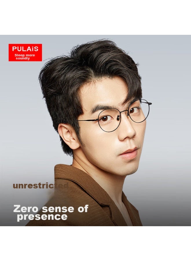 Pulais Anti-blue Light And Anti-radiation Myopia Gl For Men, Titanium Alloy Artistic Retro Eyeglass Frames, Prescription Lenses Available For Women, 813a - Image 2