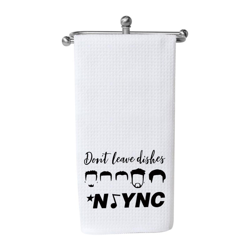 WCGXKO Funny Kitchen Decor Kitchen Towels Tea Towel Dont Leave Dishes Novelty Inspired Dish Towel Dont Leave Dishes