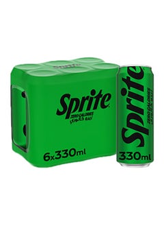 Zero Lemon Lime Carbonated Soft Drink Can Pack 6 x 330ml