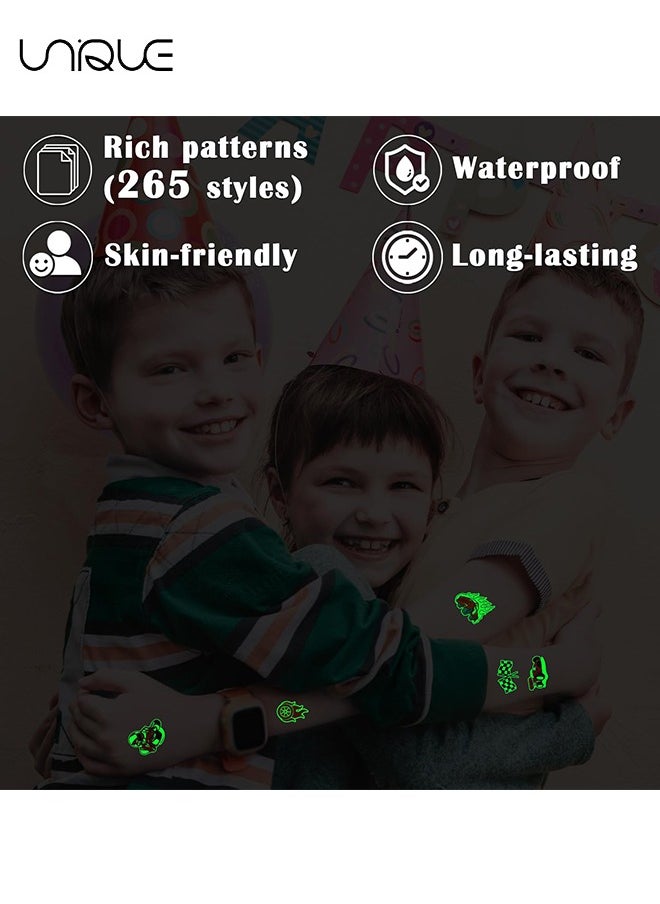 Unique 12 Sheets Luminous Race Car Supplies Temporary Body Stickers for Boys Glow in The Dark RaceCar Body Stickers Decorations Supplies Favors for Kids Boys Men  - Image 3