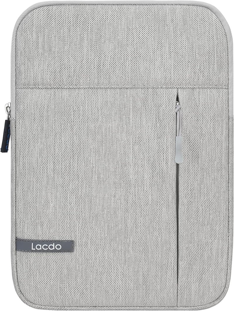 Lacdo iPad Mini 7 Sleeve, iPad Mini Case Bag, Tablet Sleeve Case for iPad Mini 7 (A17 Pro) /6/5/4/3/2, Samsung Galaxy Tab A7 Lite 8.7" / Galaxy Tab A 8.0" Protective Tablet Bag Water Repellent, Gray - Image 1