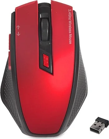 ايفرست ماوس لاسلكي بصري SMW-777 USB أحمر 2.4 جيجاهرتز