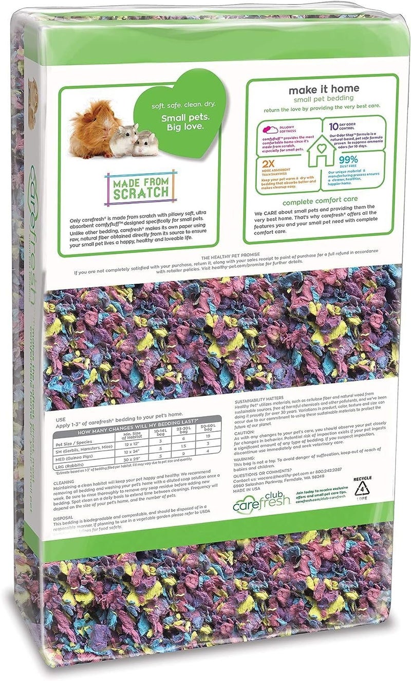 Carefresh 99% Dust-Free Confetti Natural Paper Small Pet Bedding with Odor Control, 23 L - Image 2