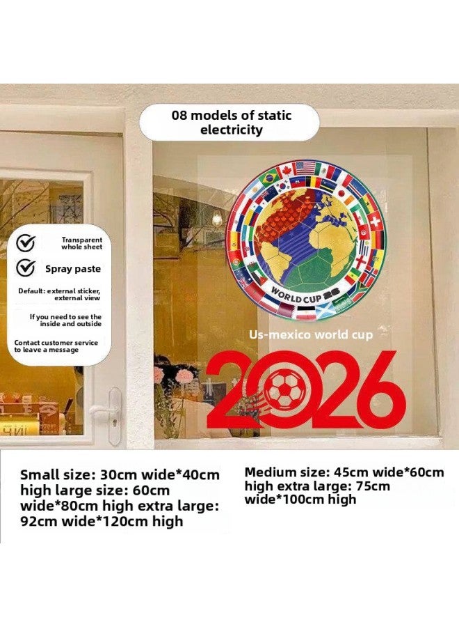 ديكورات وأجواء مستوحاة من كأس العالم 2026 - المواصفات: تصنيف اللون: SJB04 08 شفاف، كهرباء ساكنة - Image 1