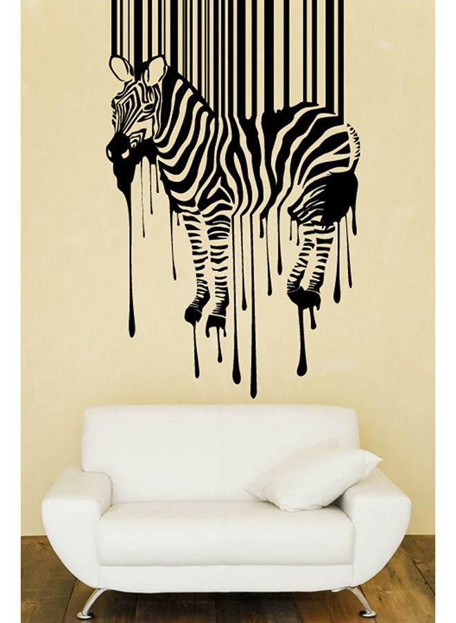 Zebra Barcode Stripes Wall Decal Black 60x94cm
