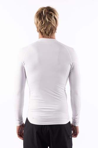 RIP CURL Long Sleeve Rashguard UPF 50 Sun Protection Surf Shirt Tight Fit Rash Vest - Image 3