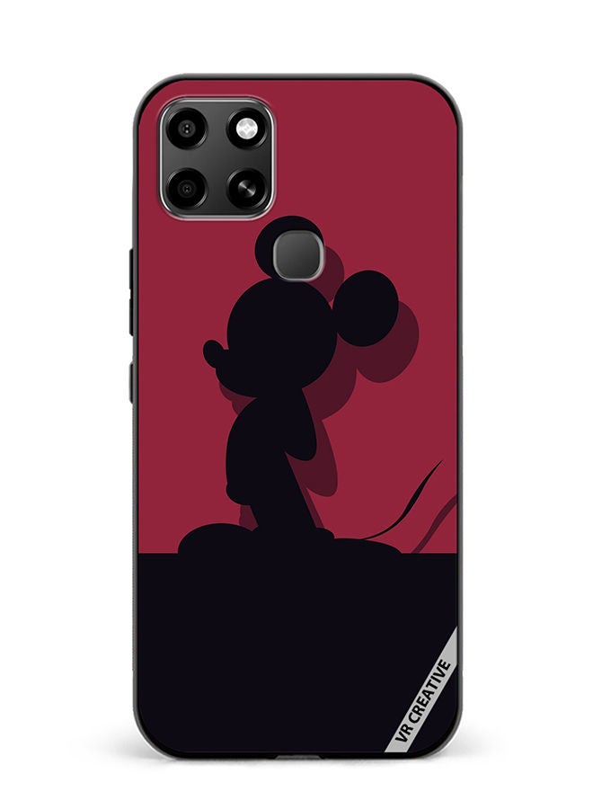 VR CREATIVE Protective Case Cover For Infinix Smart 6 Mickey Red Design Multicolour - Image 1