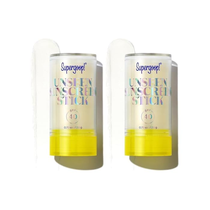 Supergoop! Unseen Sunscreen Stick - SPF 40 - Clear & Invisible Sun Protection - Broad Spectrum Face Sunscreen - Glides Over Makeup - Natural Finish - For All Skin Types