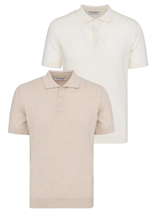 فيليكس هاردي Men's 100% Cotton Polo Shirt Short Sleeve Pack of 2