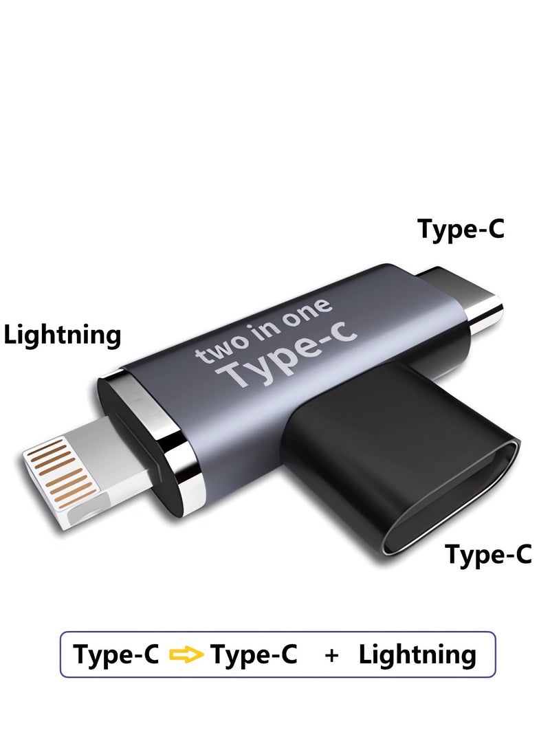 SYOSI USB C to Lightning Adapter, 3 in 1 Lightning to Type C Adapter Support Car Fast Charger Adapter Compatible with iPhone 14 Pro Max/13/12/11/X/XR/XS/8/7/6 iPad - Image 5