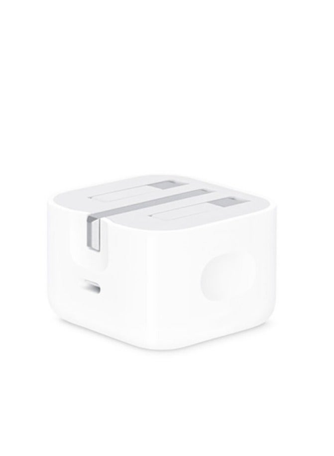 ELTRAZONE 20W Foldable Fast Charging Wall Adapter Compatible with Apple iPhone 12 Pro Max/11 Pro Max/SE, iPad White  - Image 2