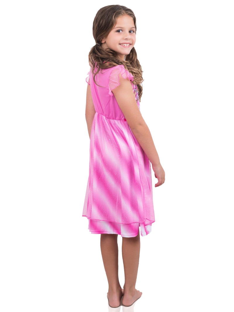 Barbie Pink Sparkle Better Together Dress Up Toddler Nightgown, Size 2T - Image 3