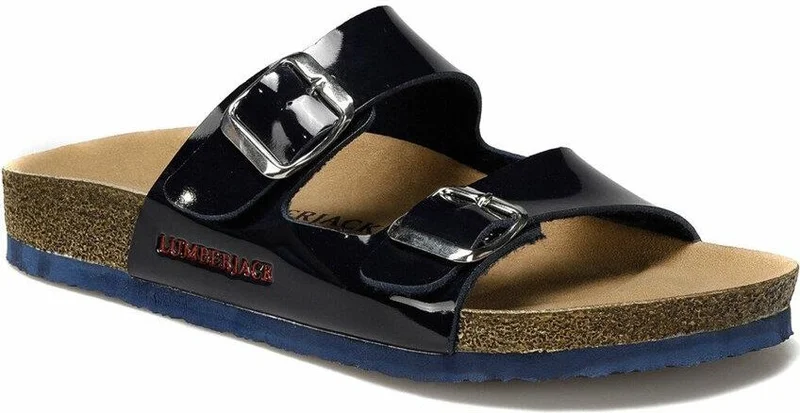 LUMBERJACK Mendy Laci Patent Leather Comfort Casual Unisex Slippers