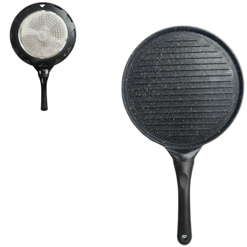 Aluminum Alloy Multi-Hole Egg Frying Pan – Non-Stick Barbecue Plate 27cm - Image 1
