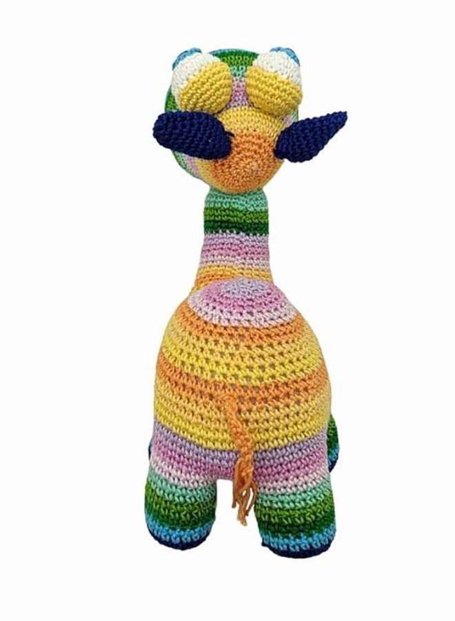 Happy Threads Handmade Crocheted Rainbow Camel (10 inch) – Multicolour | Crochet Toys | Child Safe | for Babies 6 Months & Above | Dolls for Boys/Girls| for Birthday Gift | Decorative Items for Room - Image 1