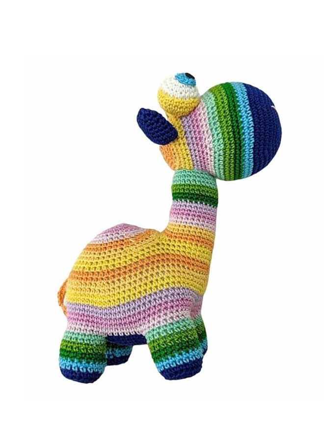 Happy Threads Handmade Crocheted Rainbow Camel (10 inch) – Multicolour | Crochet Toys | Child Safe | for Babies 6 Months & Above | Dolls for Boys/Girls| for Birthday Gift | Decorative Items for Room - Image 2