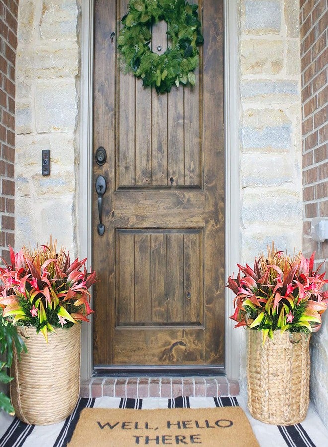 AUMVEYI 8 Bundles Artificial Plants Bushes Outdoor UV Resistant Fake Flowers Grass Bulk Faux Plastic Greenery for Fall Winter Summer Outside Window Box Planter Front Porch Yard Floral Arrangements - Image 5