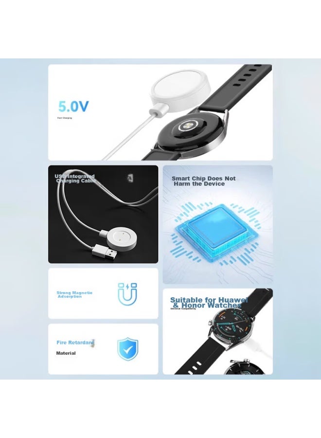KOVOL Kewo Compatible With Huawei Watch Charger, Watch Gt/gt2/2e/honor Gs Pro/magic Charging Dock, Smart Sports Bracelet Integrated Magnetic Cable - Image 1
