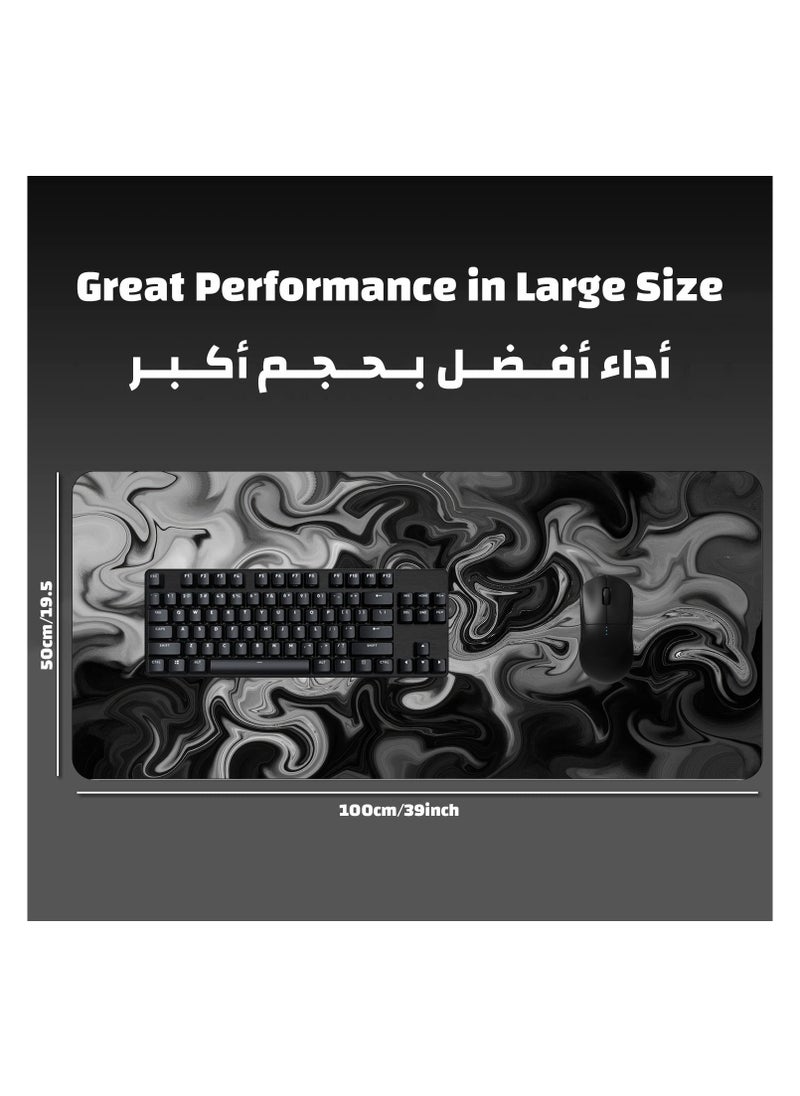 ياسا - ماوس باد كبير جدا من ياسا مقاس 100*50 سم بتصميم جرافيك جميل جدا مع خاصية منع الانزلاق يكفي للفأرة والكيبورد وحواف مخيطه ومضاد للسوائل باتقان الدخاني - Image 1