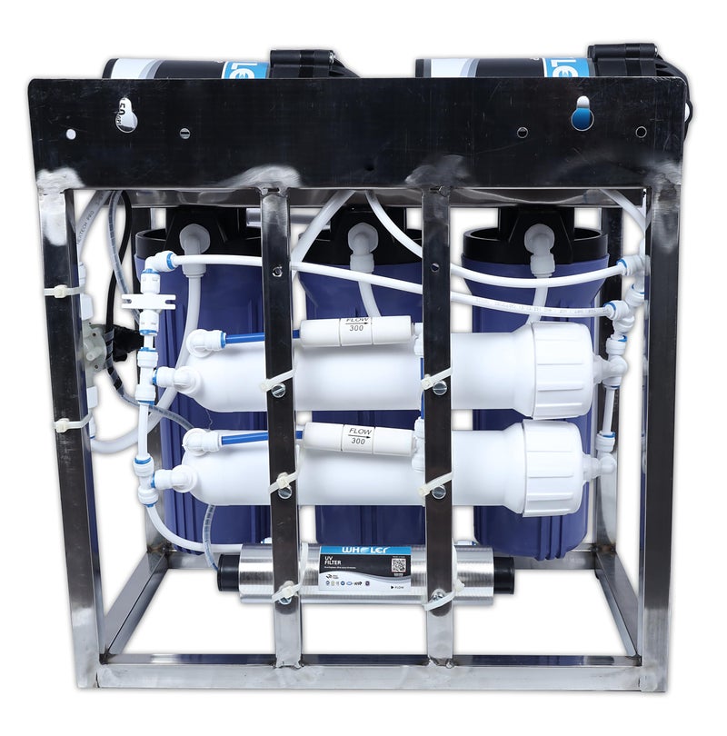 WHOLER 25 LPH Commercial RO Water Purifier Plant with fully Automatic and Tds Adjuster, POST CARBON Full Stainless Steel Body -Double Pump Purification 25LPH RO +TDS + POST CARBON (Double pump) - Image 3