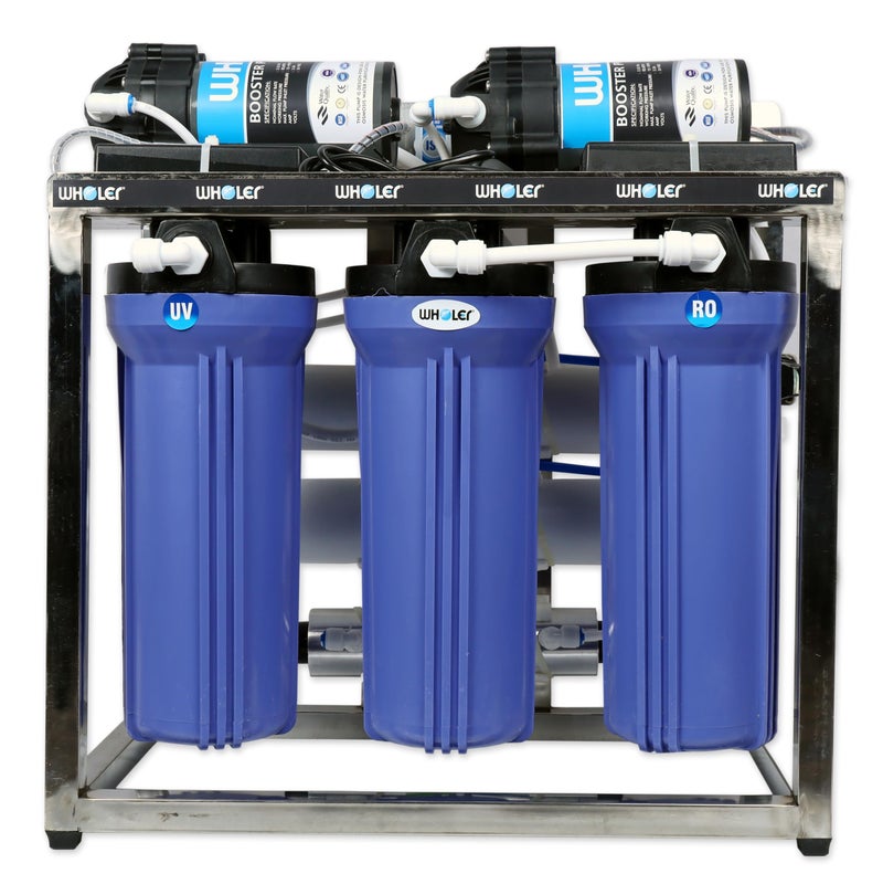 WHOLER 25 LPH Commercial RO Water Purifier Plant with fully Automatic and Tds Adjuster, POST CARBON Full Stainless Steel Body -Double Pump Purification 25LPH RO +TDS + POST CARBON (Double pump) - Image 1