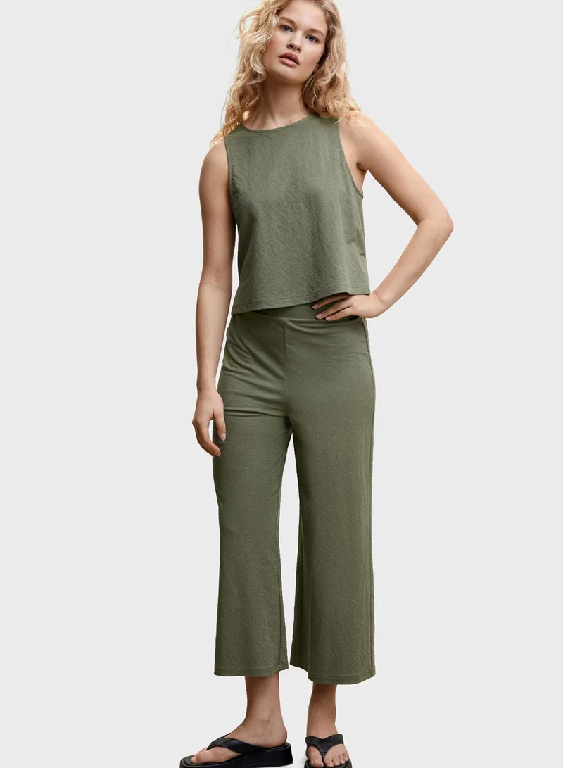 MANGO High Waist Pants