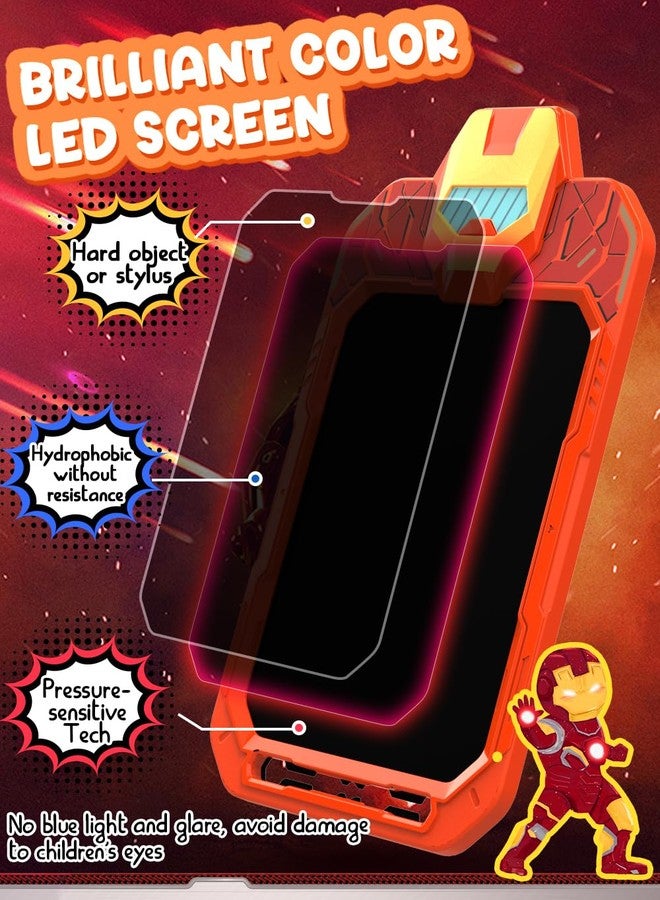 لوحة الكتابة الإلكترونية BUKEBU LCD مقاس 10 بوصات، لوحة رسم ملونة، لوحة رسم إلكترونية، لوحات رسم، هدايا سفر للأطفال من سن 3 إلى 8 سنوات (محارب آلي) - Image 3